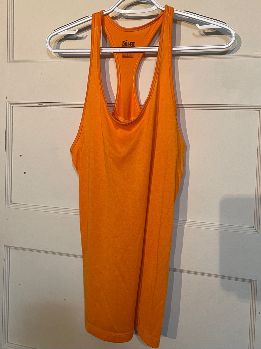 Nike Orange Racerback Dri-FIT Tank Top